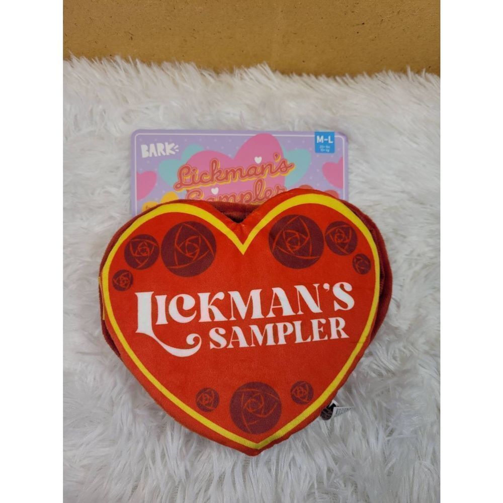 Bark Valentines Lickman's Sampler Dog Toy Size M - L  NWT